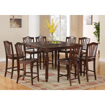 9 piece counter height dining set with lazy online susan